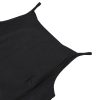 Women's 100% Linen Sleevelesss Black Tie Maxi Dresses Summer Casual