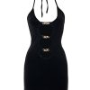 Women's Going Out Dresses Cut Out Backless Halter Bodycon Mini Dress Birthday Concert Rave Outfits