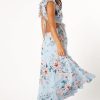 Women's Lucah Frill Shoulder Maxi Dress