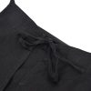 Women's 100% Linen Sleevelesss Black Tie Maxi Dresses Summer Casual