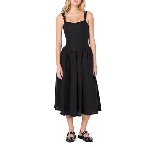 Women's Balu Feminine Shaped Waist Midi Dress