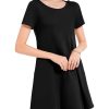 316jWguY9EL.jpg Womens Summer Dresses Beach Casual Loose Tshirt Floral Short Sleeve Flowy Pockets Sundresses