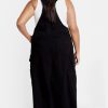 Women's Plus Size Maxi Dress - Pinafore