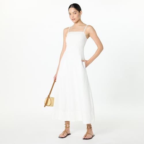 Women's Daphne Square Neck Linen Maxi Dress
