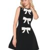 Women's Mini Sexy Dress 2025 Summer Round Neck Sleeveless Slim Fit A-Line Dress