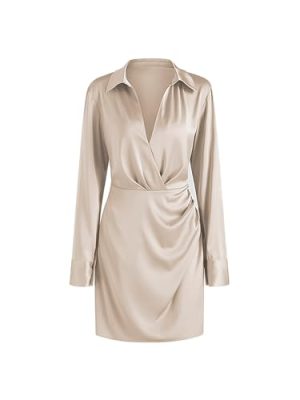 Satin Dress Cocktail Dresses Mini Dress