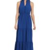 Women's Easy Feminine Versatile Smocked Waist Ruffle Neckline