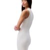 Women's Cotton Rib V-Neck Polo Dress