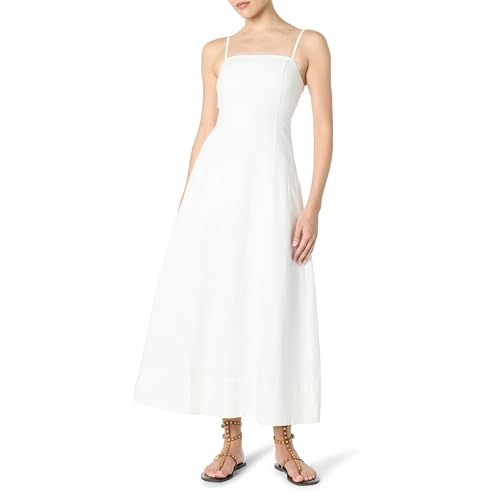 Women's Daphne Square Neck Linen Maxi Dress