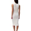Women's Cotton Rib V-Neck Polo Dress