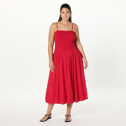 Women's Florencia Smocked Bodice Linen Maxi Dress