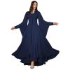 Summer Floral Dresses for Women Long Sleeve Casual Style Beach Swing Dresses