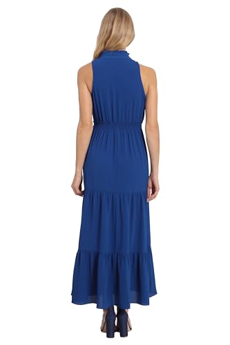 Women's Easy Feminine Versatile Smocked Waist Ruffle Neckline