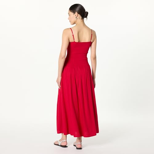 Women's Florencia Smocked Bodice Linen Maxi Dress