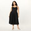 Women's Balu Feminine Shaped Waist Midi Dress