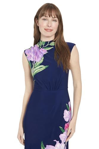 High Neck Sleeveless Midi Cocktail Wedding Guest Dresses for Women