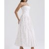 Women's French Solid Color/Flower Halter Sexy Split Breasted Tight Dresses