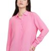 100% Pure Silk Blouses for Women Long Sleeve: Women's Button-Down Elegant Shirts Lapel Luxurious Casual Blouse
