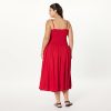 Women's Florencia Smocked Bodice Linen Maxi Dress