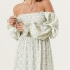 Women??s Baby Shower Dress, Nursing Cotton Yuki Dress, Muslin Maternity Gown for Photoshoot