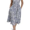 Women's Sleeveless Collared Button Front Tie Waist Midi Shirt Dress