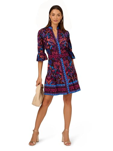 Women's Printed Short Flounce Dress