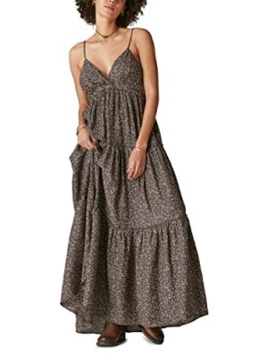 Women's Paisley Tiered Maxi Dress
