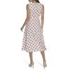 Women's Aline Tie Belt Sleeveless Midi Dress