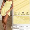 Women's Square Neck Ruffle Hem Mini Dresses Ruched Waist Slim Sleeveless Corset Dress for Women Summer Short Party Dress