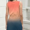 Womens Sleeveless T Shirt Dresses 2025 Casual Cute Floral Print Short Dress Summer Fashion Front Pockets