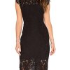 Women's Sleeveless Lace Floral Elegant Cocktail Dress Crew Neck Knee Length for Party