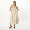 Women's Florencia Smocked Bodice Linen Maxi Dress