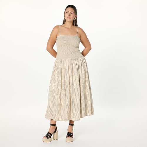 Women's Florencia Smocked Bodice Linen Maxi Dress