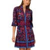 Women's Printed Short Flounce Dress
