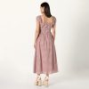 Women's Melody Cap Sleeve Tie Front Cotton Dress