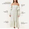 Women??s Baby Shower Dress, Nursing Cotton Yuki Dress, Muslin Maternity Gown for Photoshoot