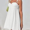 Casual Summer Dresses for Women 2025 Flowy Sun Dress Mini Slip Dress Cute Spaghetti Strap Dress