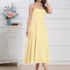 Women??s Corset Dress Sexy Thigh Spaghetti Strap Bustier Cocktail Dress Low Cut Boho Formal Dresses with Pockets