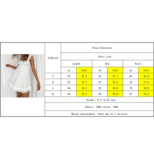 Women's Babydoll Mini Dress Floral Embroidery Summer Sleeveless Loose A Line Flowy Short Sundress for Beach Club Party