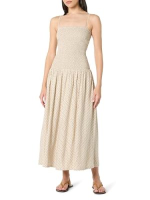 Women's Florencia Smocked Bodice Linen Maxi Dress