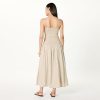 Women's Florencia Smocked Bodice Linen Maxi Dress
