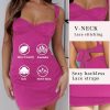 Women's Summer Mini Dresses Sexy Lace Straps Sweetheart Neckline Backless Cocktail Party Bodycon Dress