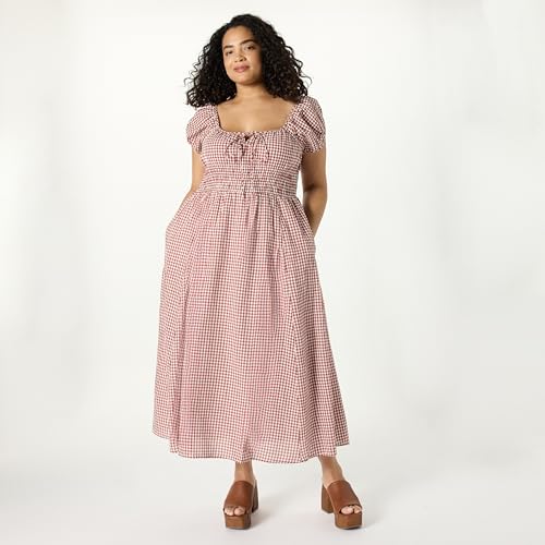 Women's Melody Cap Sleeve Tie Front Cotton Dress