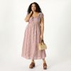 Women's Melody Cap Sleeve Tie Front Cotton Dress