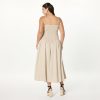 Women's Florencia Smocked Bodice Linen Maxi Dress
