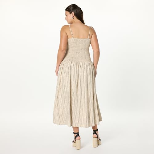 Women's Florencia Smocked Bodice Linen Maxi Dress