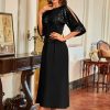 Sequin Dress for Women 2025 Mother of The Bride Dresses Wedding Guest Formal Chiffon Evening Gown