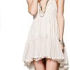 Summer Deep V Neck Bohemian Women Mini Short Dress Backless Beach Boho Dress