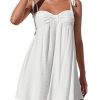 Casual Summer Dresses for Women 2025 Flowy Sun Dress Mini Slip Dress Cute Spaghetti Strap Dress