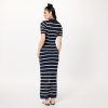 Women's Adalyn Tape Yarn Split-Neck Maxi Dress